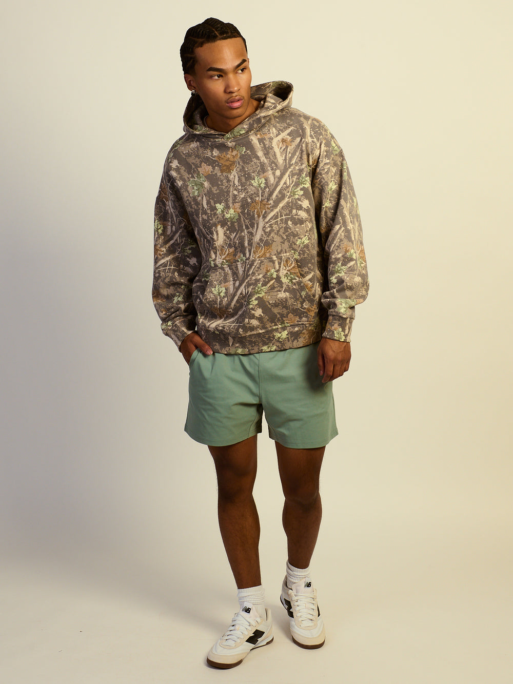 KOLBY KEEP COOL STRETCH PULL ON SHORT - GREEN