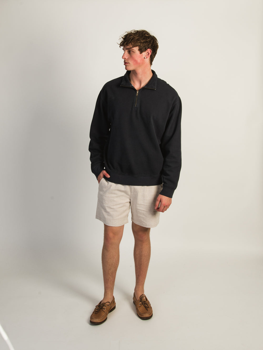 KOLBY TEXTURED SHORT - NATURAL