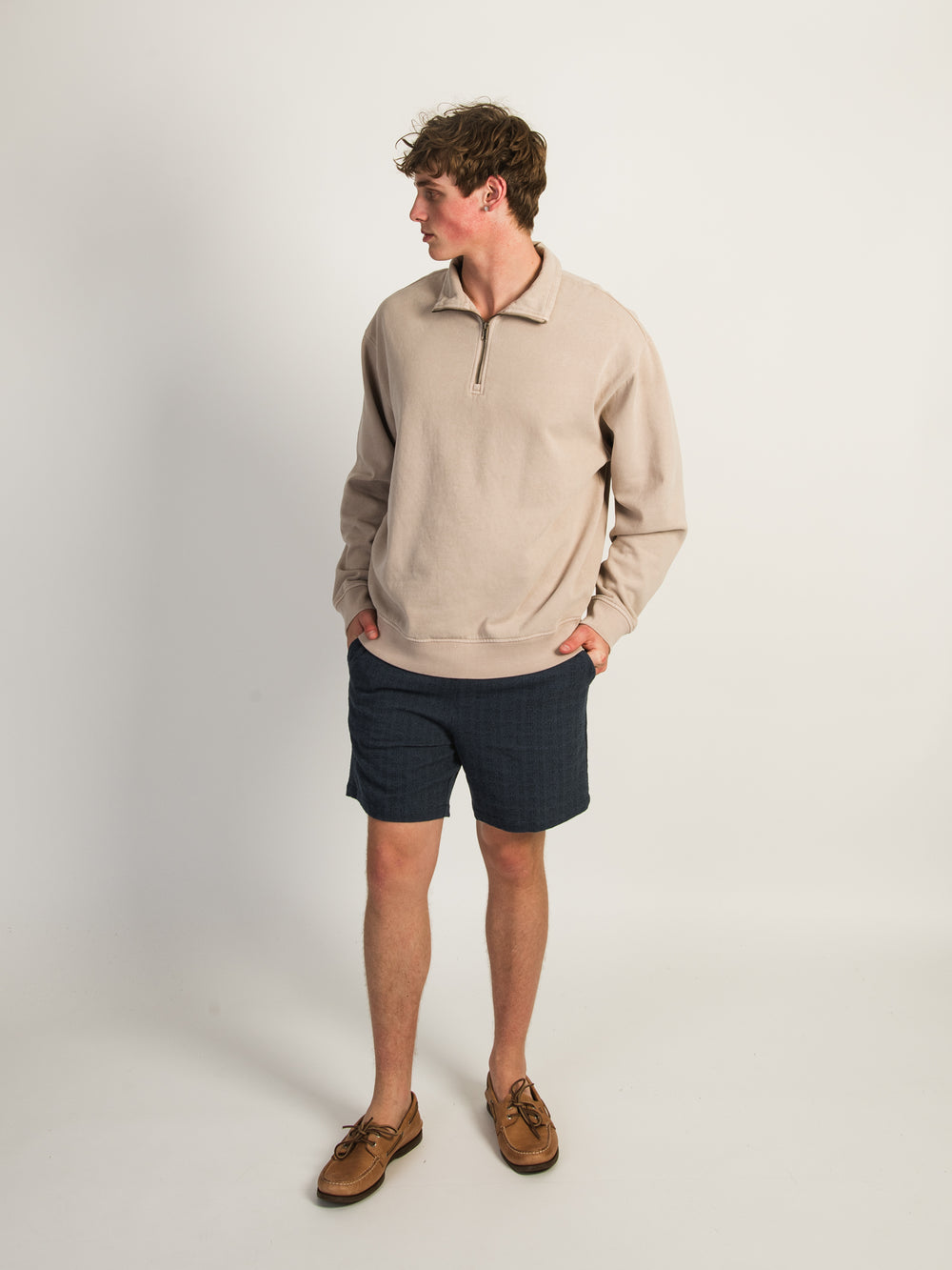 KOLBY TEXTURED SHORT - NAVY