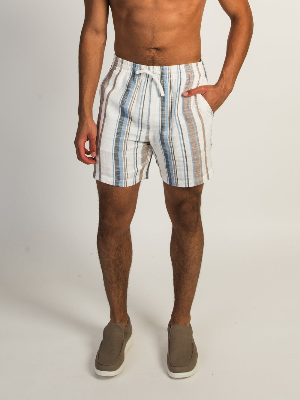 KOLBY STRIPE SHORT - BLUE