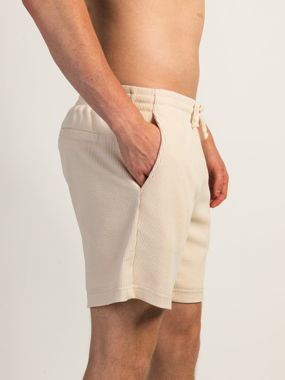 KOLBY WAFFLE SHORT - CREAM