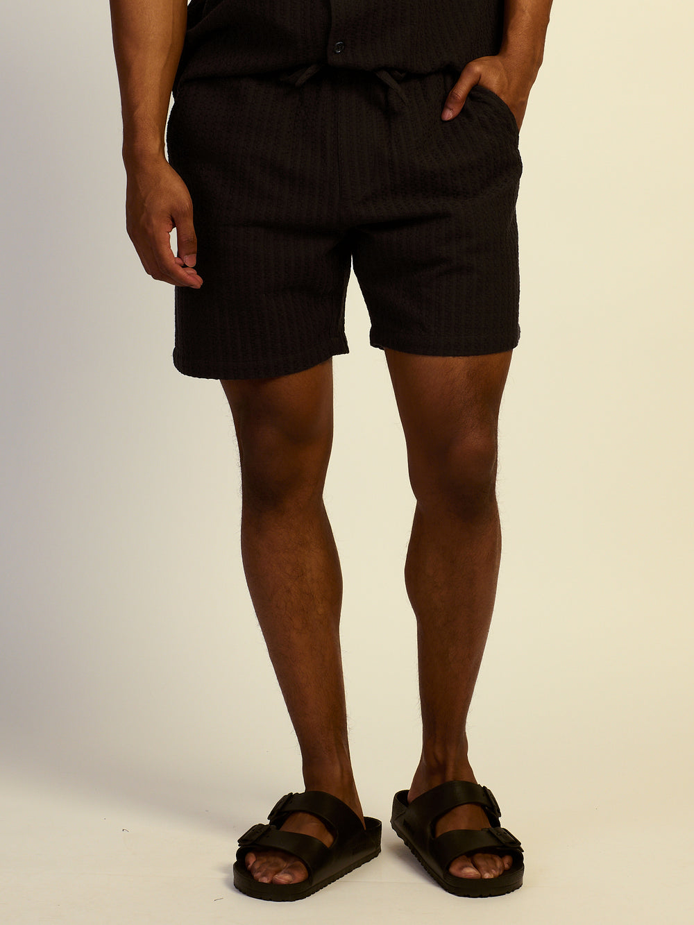 SHORT TISSÉ KOLBY - NOIR