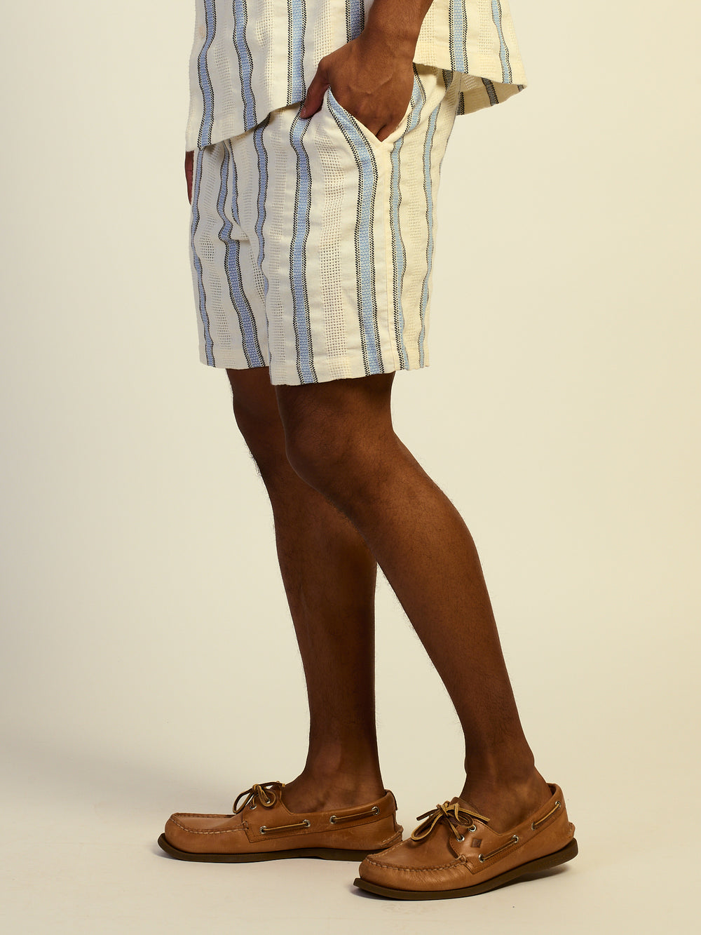 KOLBY STRIPED SHORT - BLUE