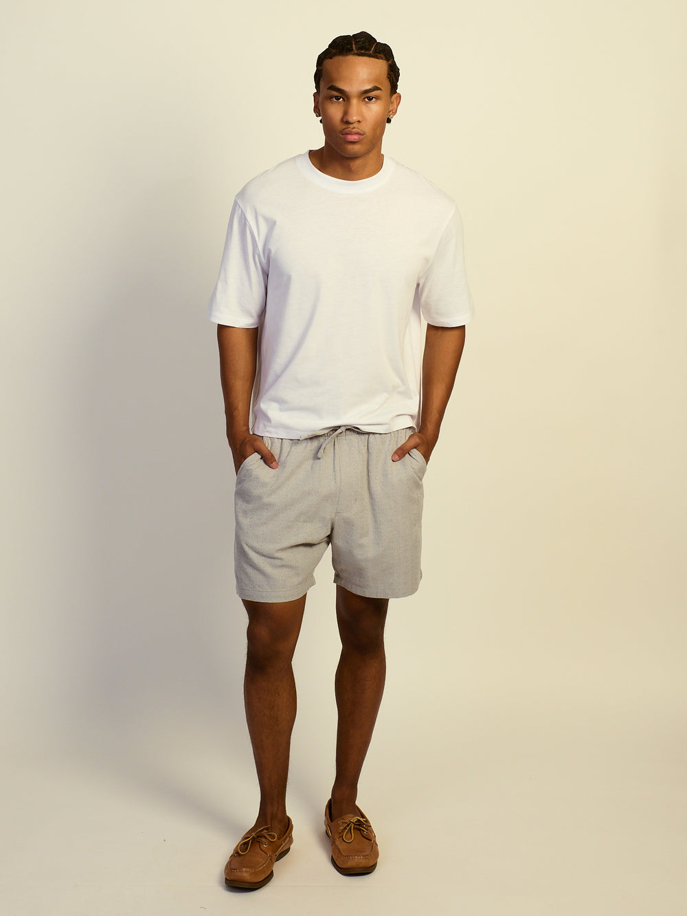 SHORT TEXTURÉ KOLBY – GRIS