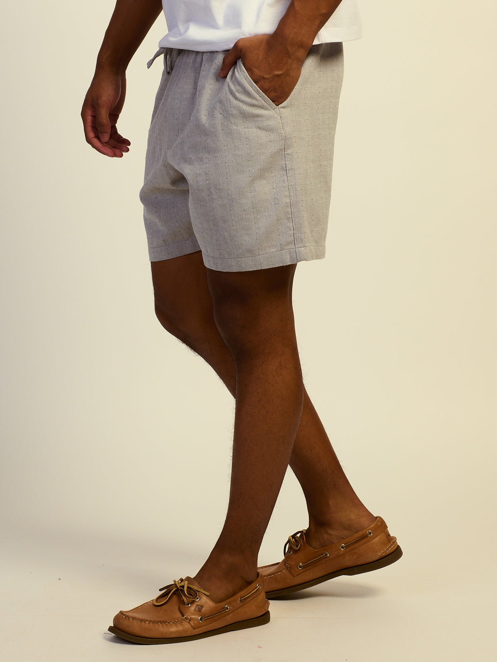 KOLBY TEXTURED SHORT - GREY
