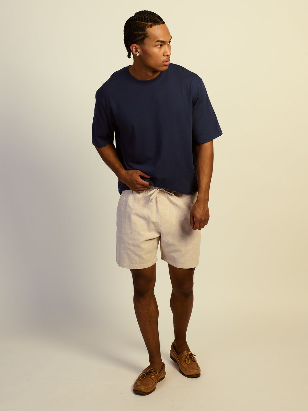 KOLBY TEXTURED SHORT - NATURAL