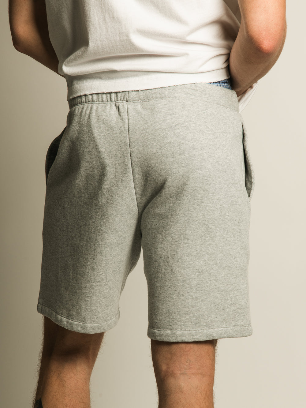 KOLBY FLEECE SHORT - HEATHER GREY