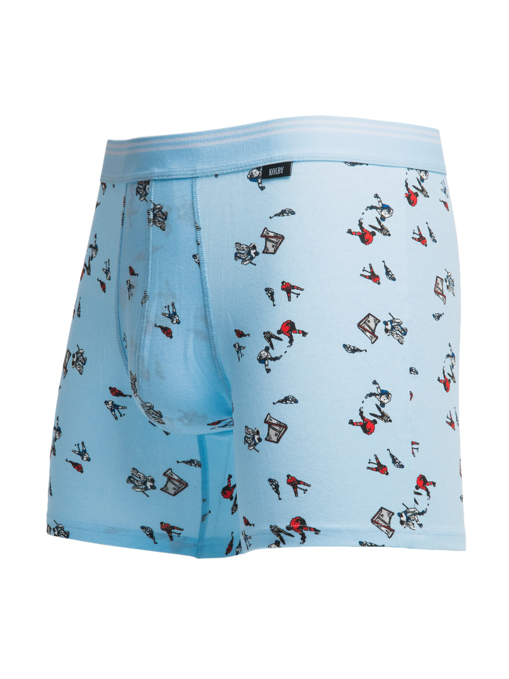BOXER IMPRIMÉ KOLBY - BLEU