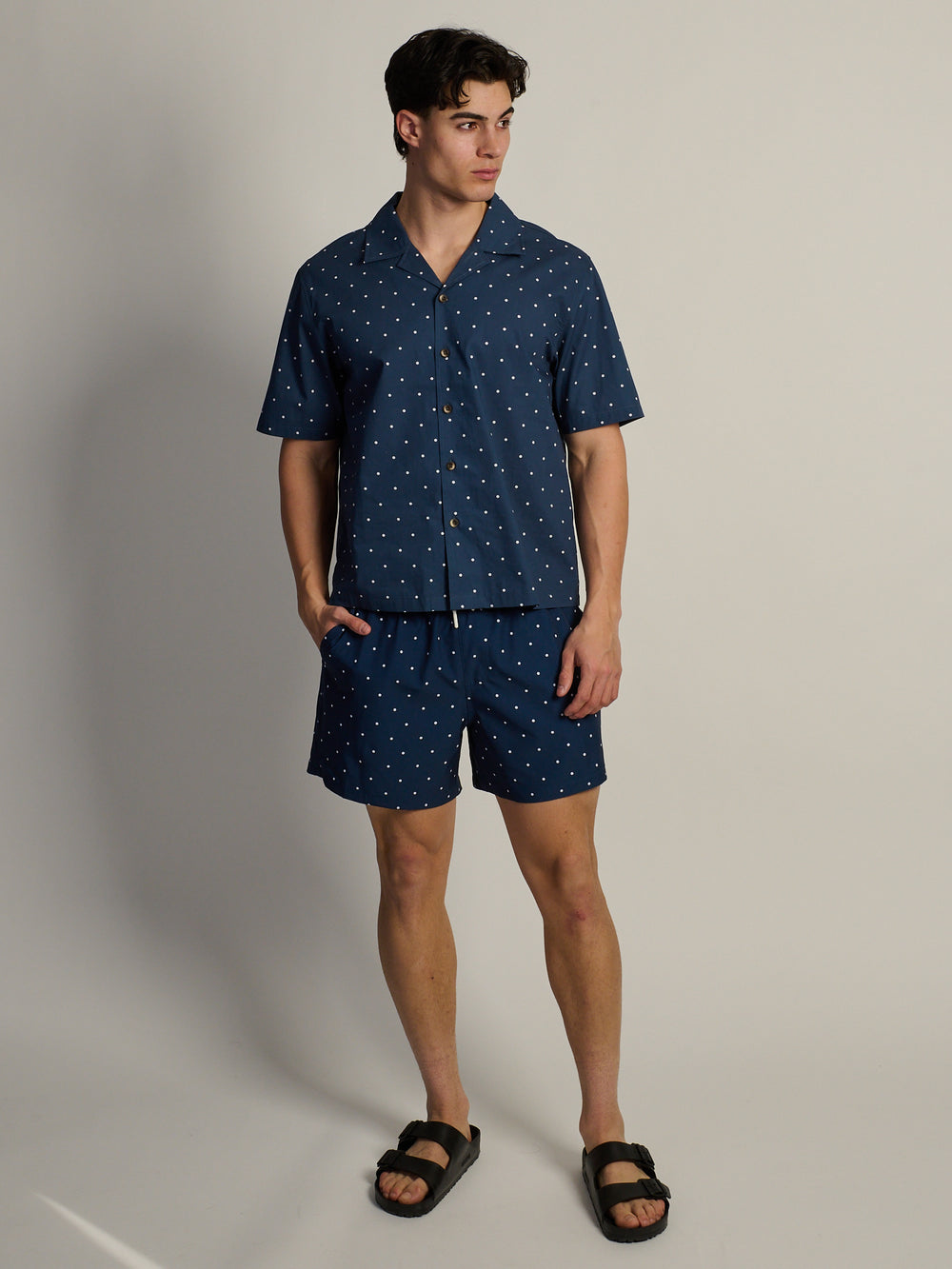 CHEMISE KOLBY TIKI S/C - MARINE