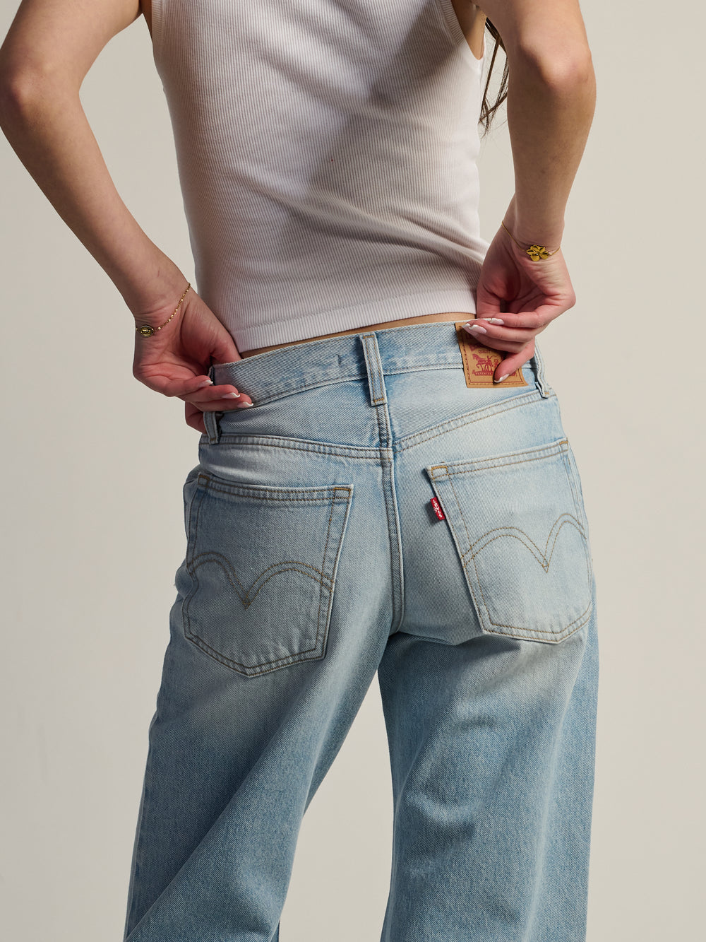 LEVIS MIDDY LOOSE BOOT JEAN - ABRAIDED ART