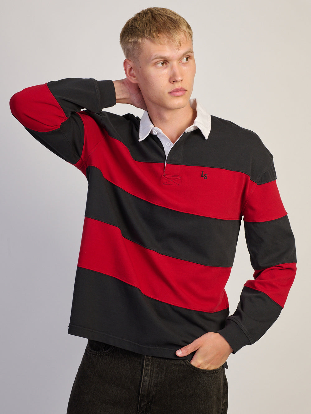 LEVIS LEVIS PIECED UNION RUGBY TEE - B/R - Boathouse