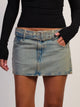 LEVIS BELTED MINI SKIRT - MINE TIME