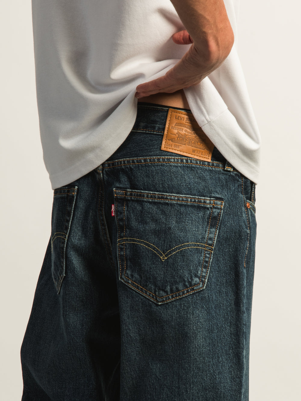 LEVIS LEVIS 568 LOOSE STRAIGHT 32in - CHK SCORE - Boathouse