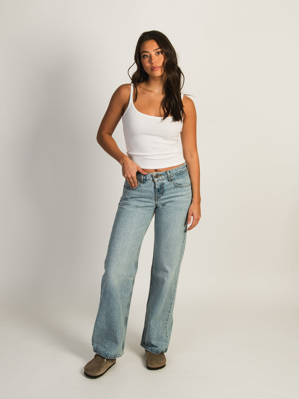 JEAN LEVIS LOW LOOSE BLASTED