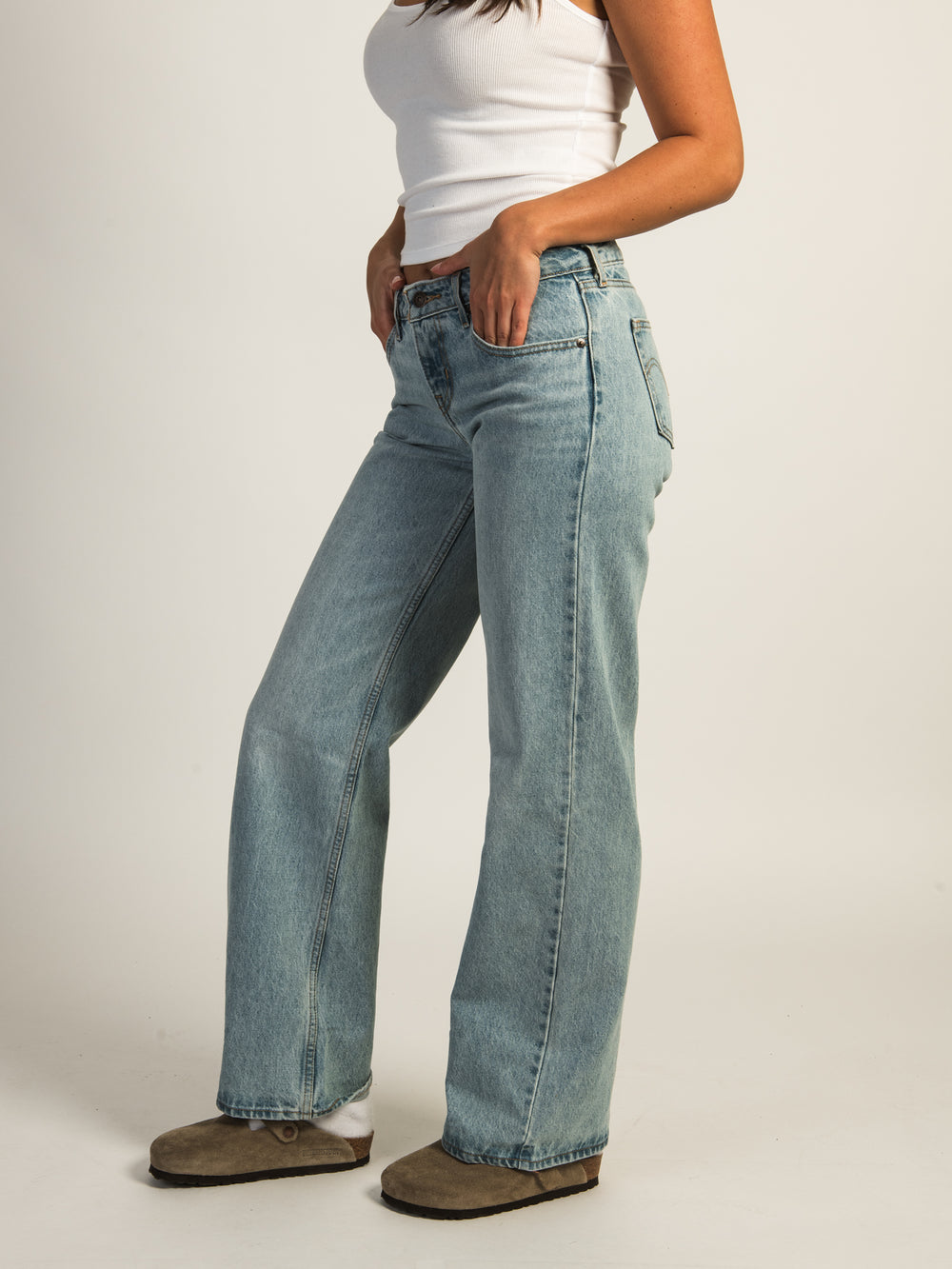 JEAN LEVIS LOW LOOSE BLASTED
