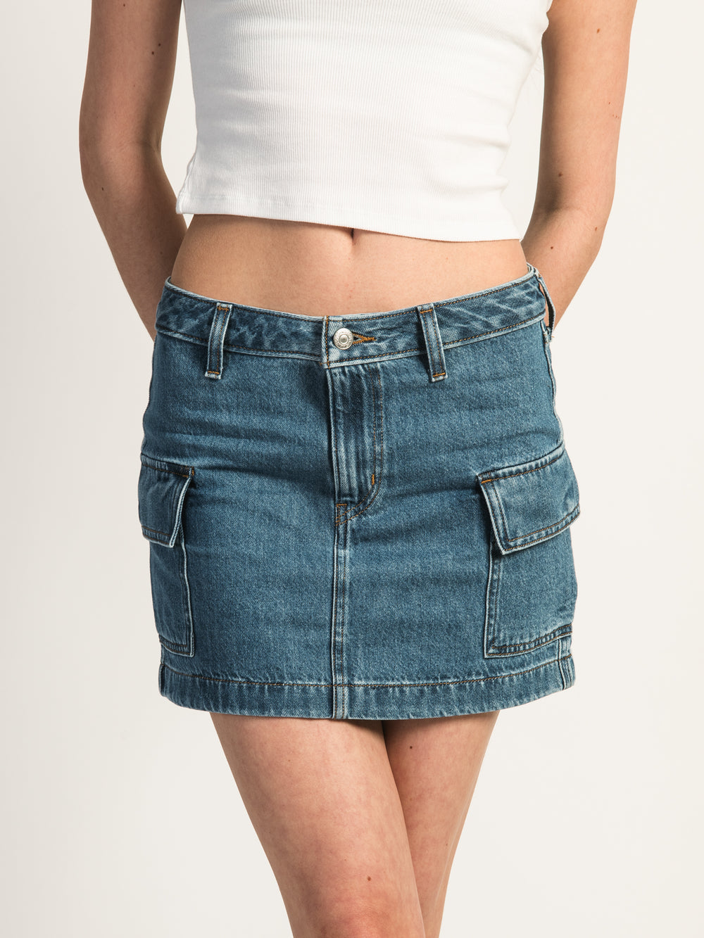 LEVIS MINI CARGO SKIRT - NO REGRETS - CLEARANCE