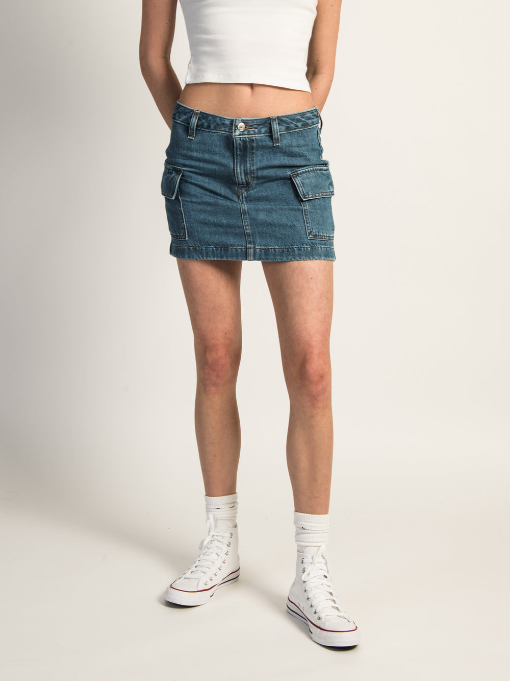 LEVIS MINI CARGO SKIRT - NO REGRETS - CLEARANCE