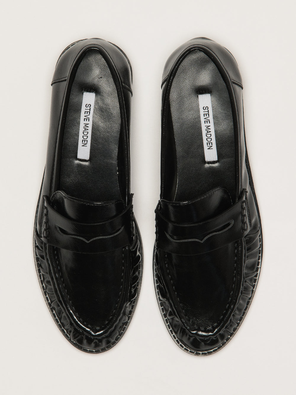 STEVE MADDEN WOMENS STEVE MADDEN CREATIVE LOAFER - BLACK - Boathouse