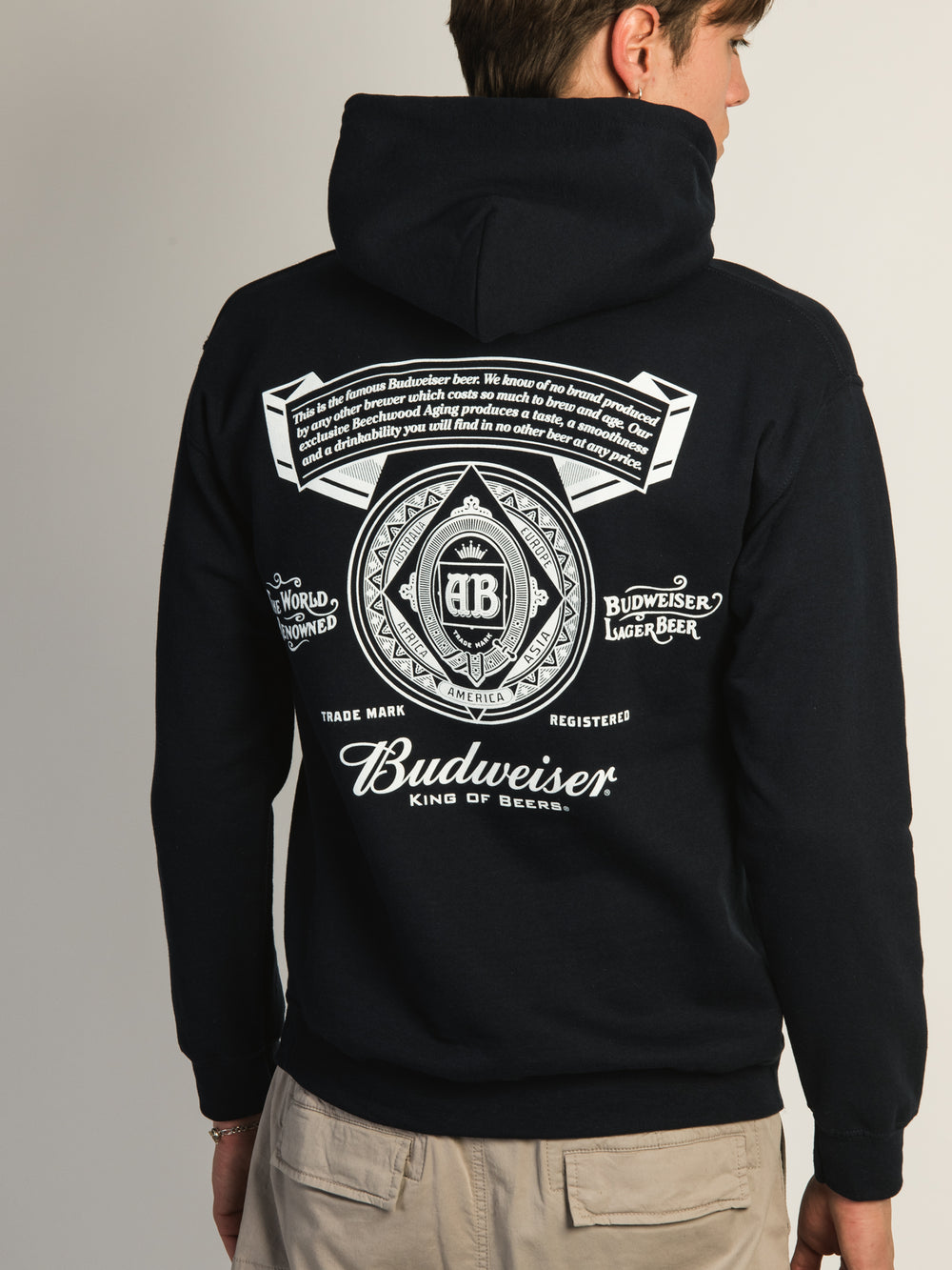 BUDWEISER BUDWEISER RETRO PULLOVER HOODIE - Boathouse