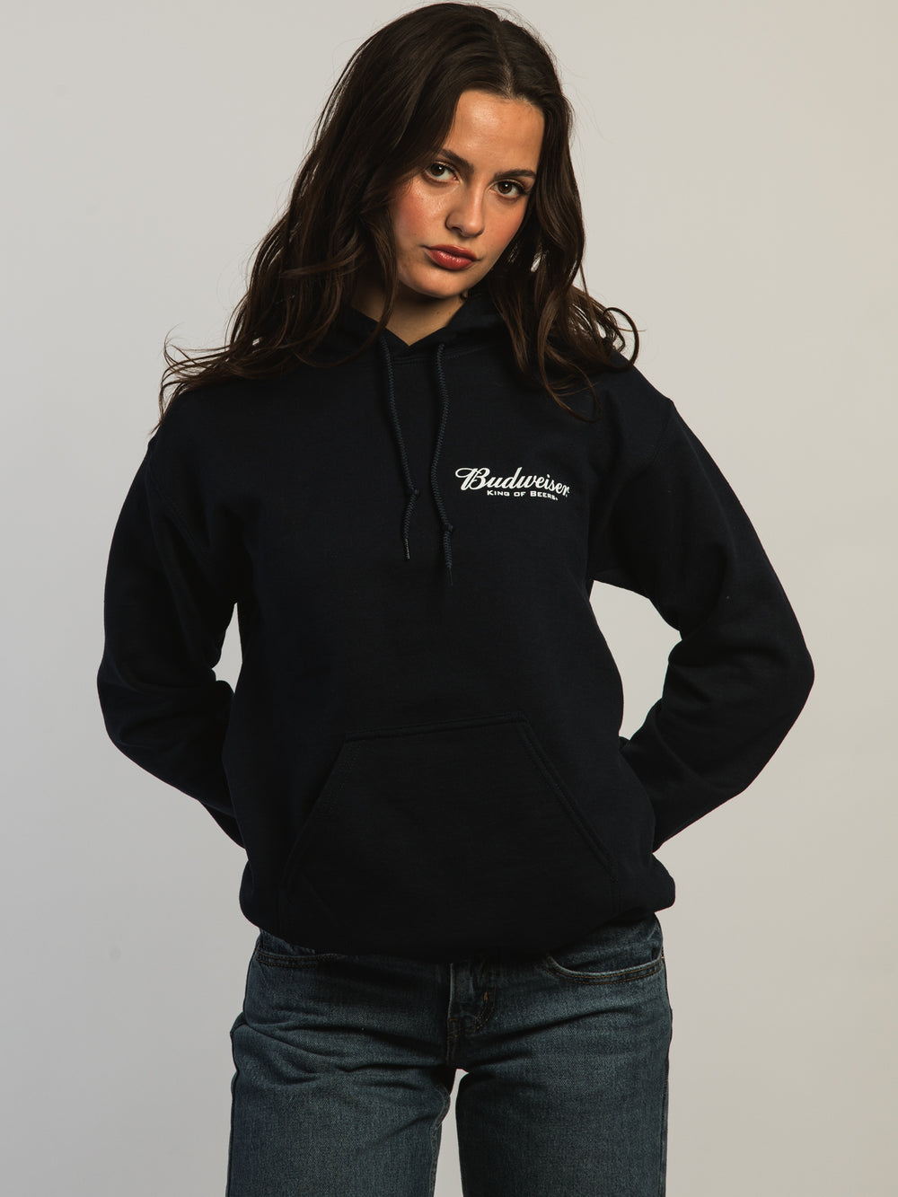 BUDWEISER BUDWEISER RETRO PULLOVER HOODIE - Boathouse