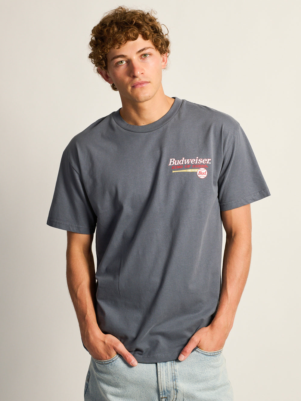 BUDWEISER BASEBALL T-SHIRT