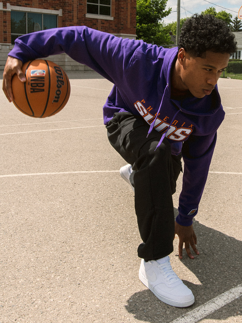 NBA PHOENIX SUNS HARDWOOD PULL OVER HOODIE