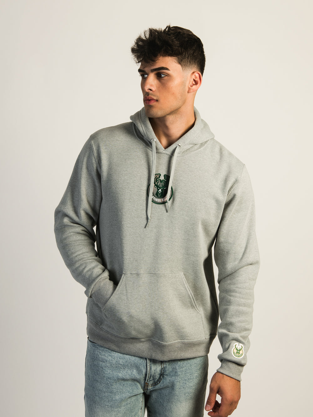 NBA NBA MILWAUKEE BUCKS GRDIENT EMBROIDERED HOODIE - CLEARANCE - Boathouse