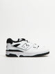 NEW BALANCE MENS NEW BALANCE THE BB550 SNEAKER - WHITE/BLACK - Boathouse