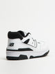 NEW BALANCE MENS NEW BALANCE THE BB550 SNEAKER - WHITE/BLACK - Boathouse