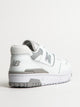 NEW BALANCE WOMENS NEW BALANCE THE 550 SNEAKER - WHITE/RAINCLOUD - Boathouse
