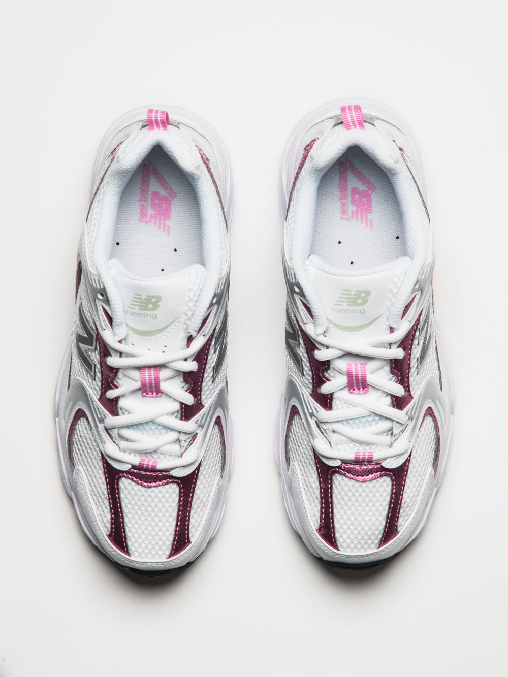 WOMENS NEW BALANCE THE 530 SNEAKER - WHITE/PINK