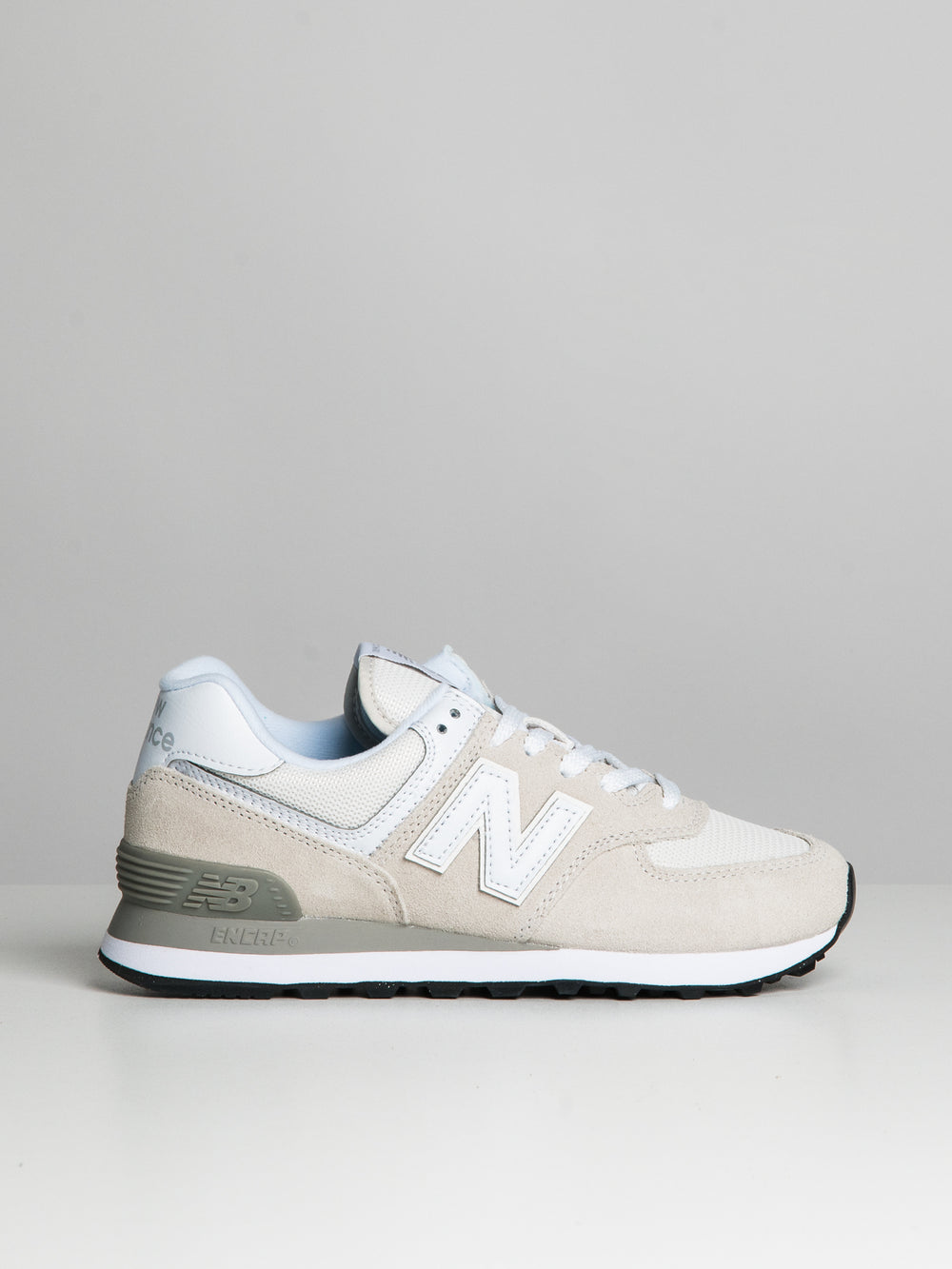 WOMENS NEW BALANCE THE 574 SNEAKER - NIMBUS CLOUD/WHITE
