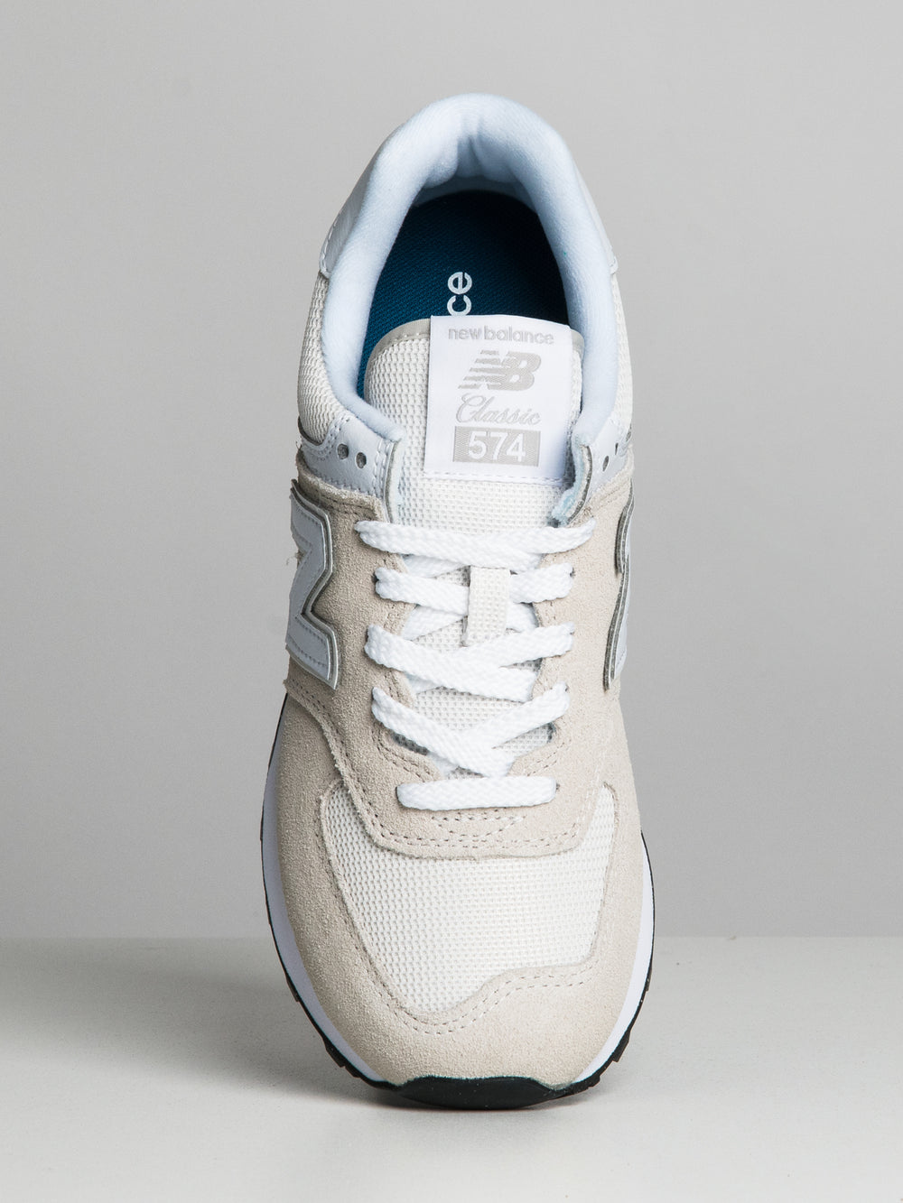 WOMENS NEW BALANCE THE 574 SNEAKER - NIMBUS CLOUD/WHITE