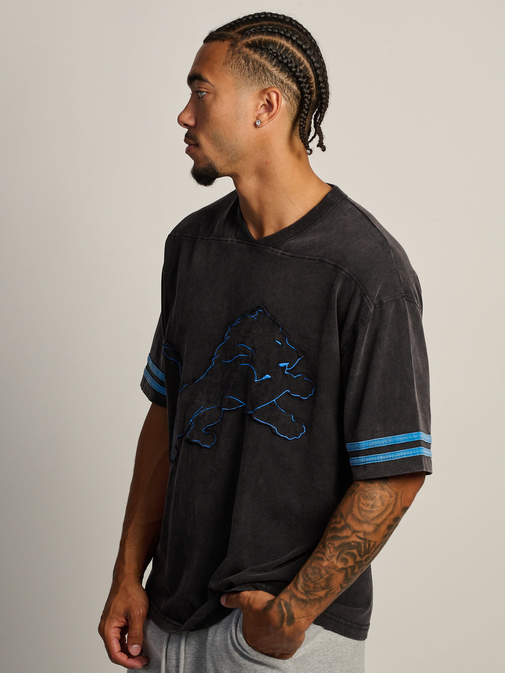 T-SHIRT DE FOOTBALL DES LIONS DE LA NFL