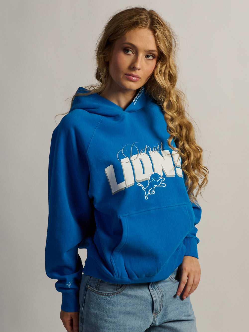 NFL DETRIOT LIONS STITCH HOODIE