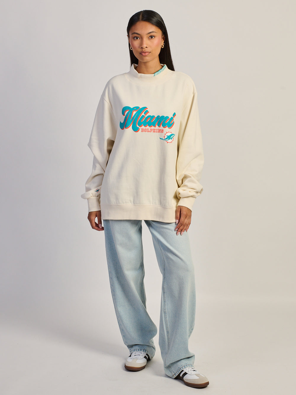 NFL MIAMI DOLPHINS MOCKNECK