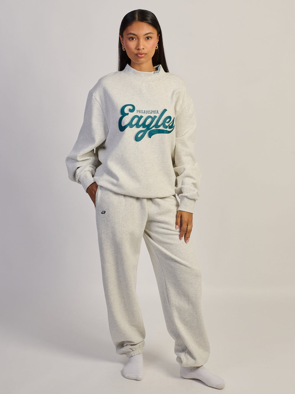 NFL PHILADELPHIA EAGLES STITCH MOCKNECK