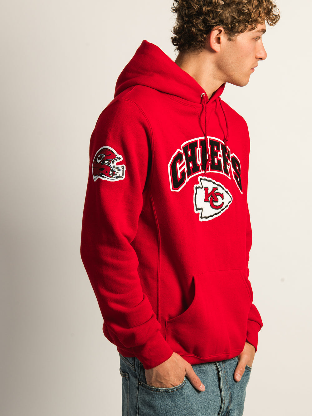 NFL KANSAS CITY CHEIFS EMBROIDERED PULLOVER HOODIE