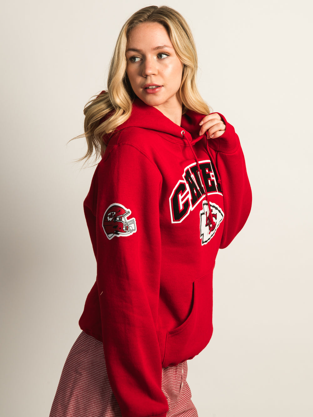 NFL KANSAS CITY CHEIFS EMBROIDERED PULLOVER HOODIE