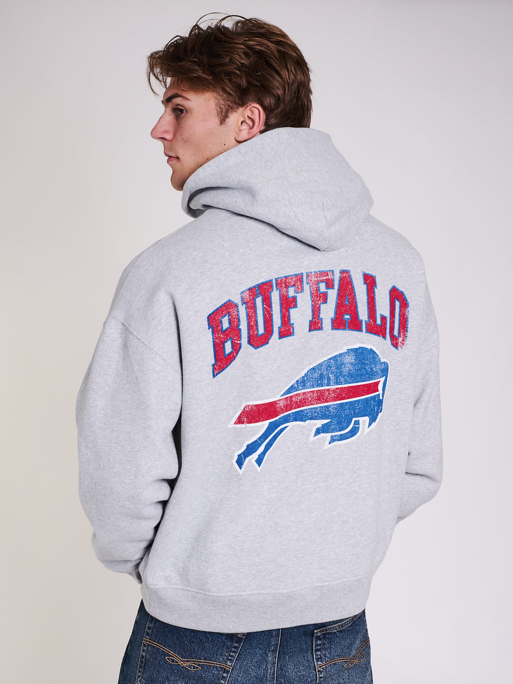 NFL BILLS SCRIPT RELAXED Chandail à capuchon