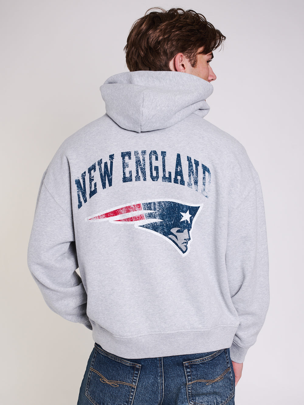 NFL PATRIOTS SCRIPT COUPE DÉCONTRACTÉE Chandail à capuchon