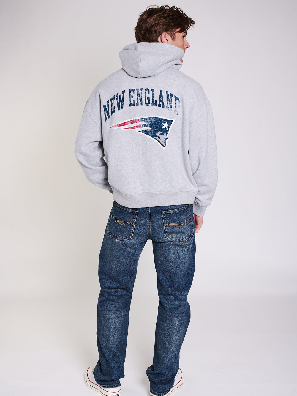 NFL PATRIOTS SCRIPT COUPE DÉCONTRACTÉE Chandail à capuchon