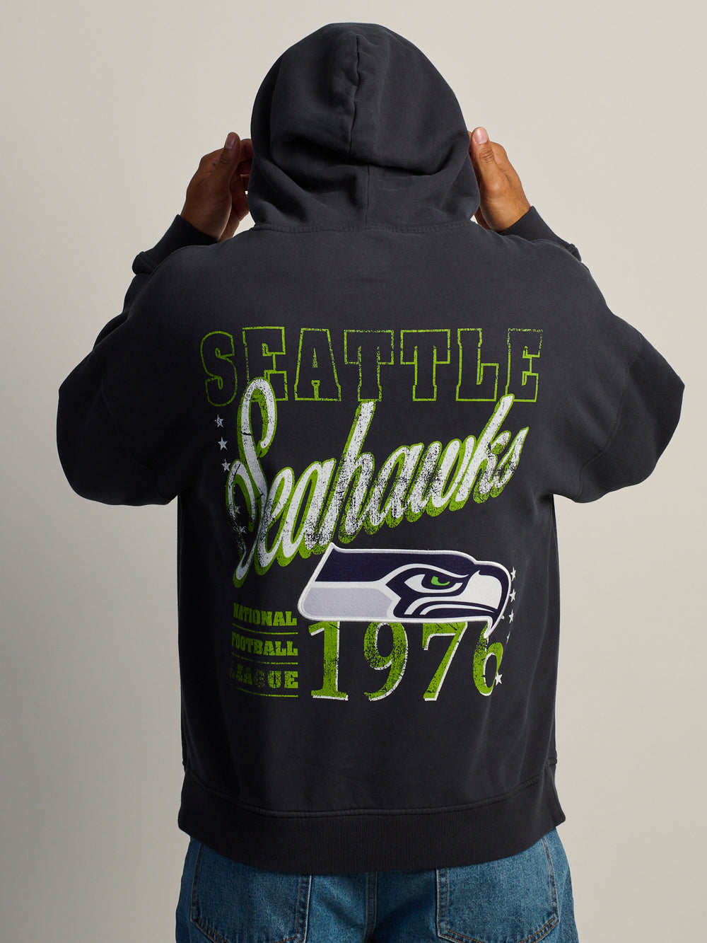 SWEAT À CAPUCHE BRODÉ VINTAGE SEAHAWKS NFL