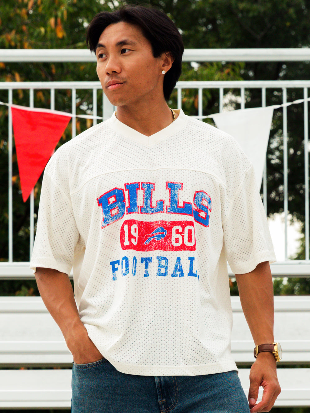 T-SHIRT NFL BILLS VINTAGE MESH