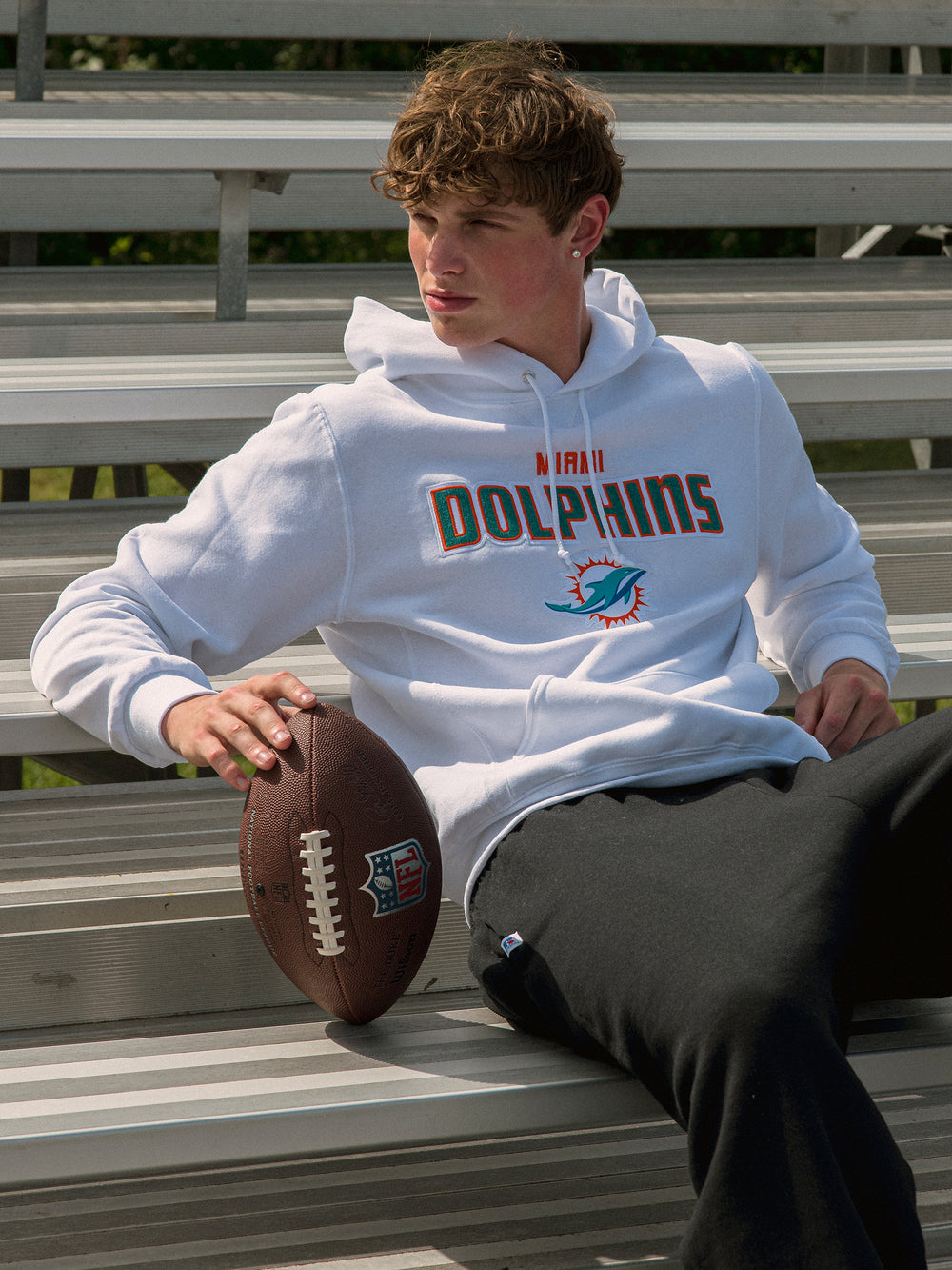 NFL NFL MIAMI DOLPHINS LOGO PULLOVER HOODIE - CLEARANCE - Boathouse