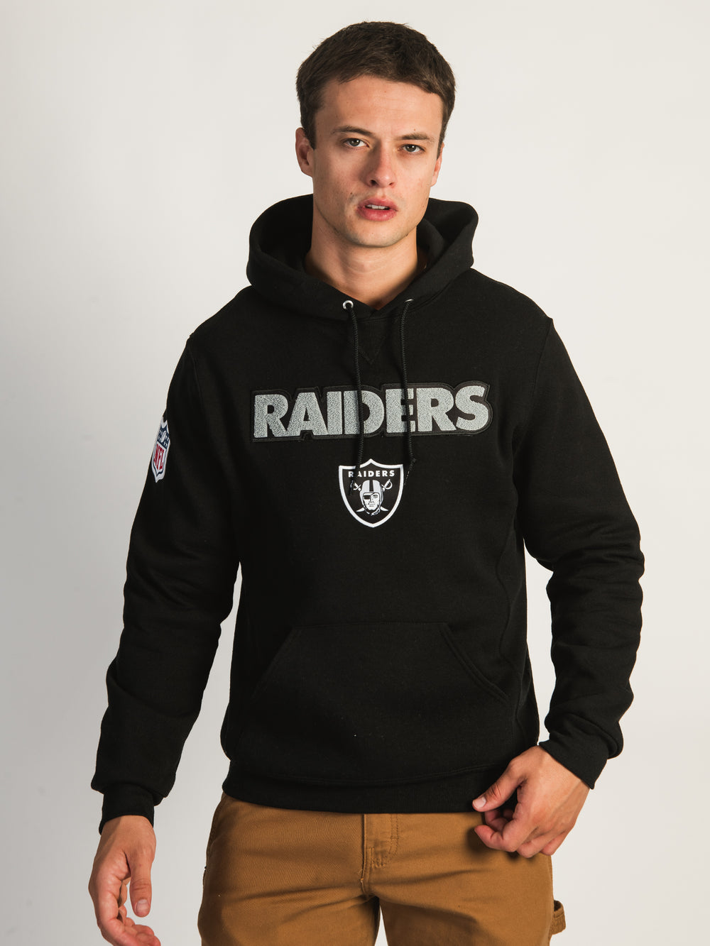 NFL LAS VEGAS RAIDERS END ZONE PULLOVER HOODIE - CLEARANCE