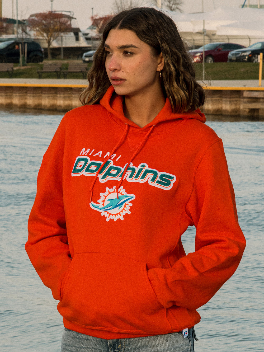 NFL MIAMI DOLPHINS END ZONE PULLOVER HOODIE