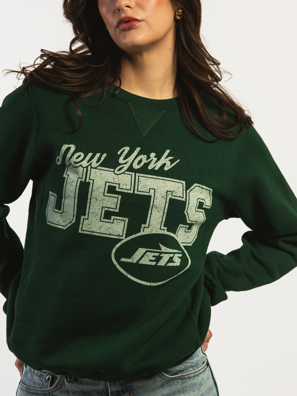 NFL NY JETS LOGO CREW