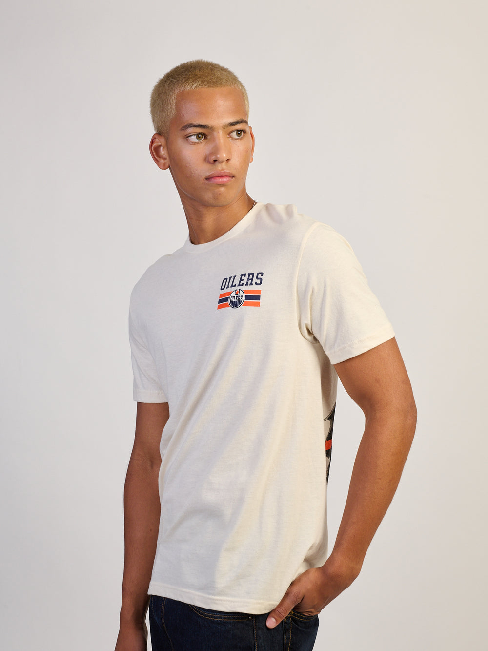 T-SHIRT NHL OILERS RIP