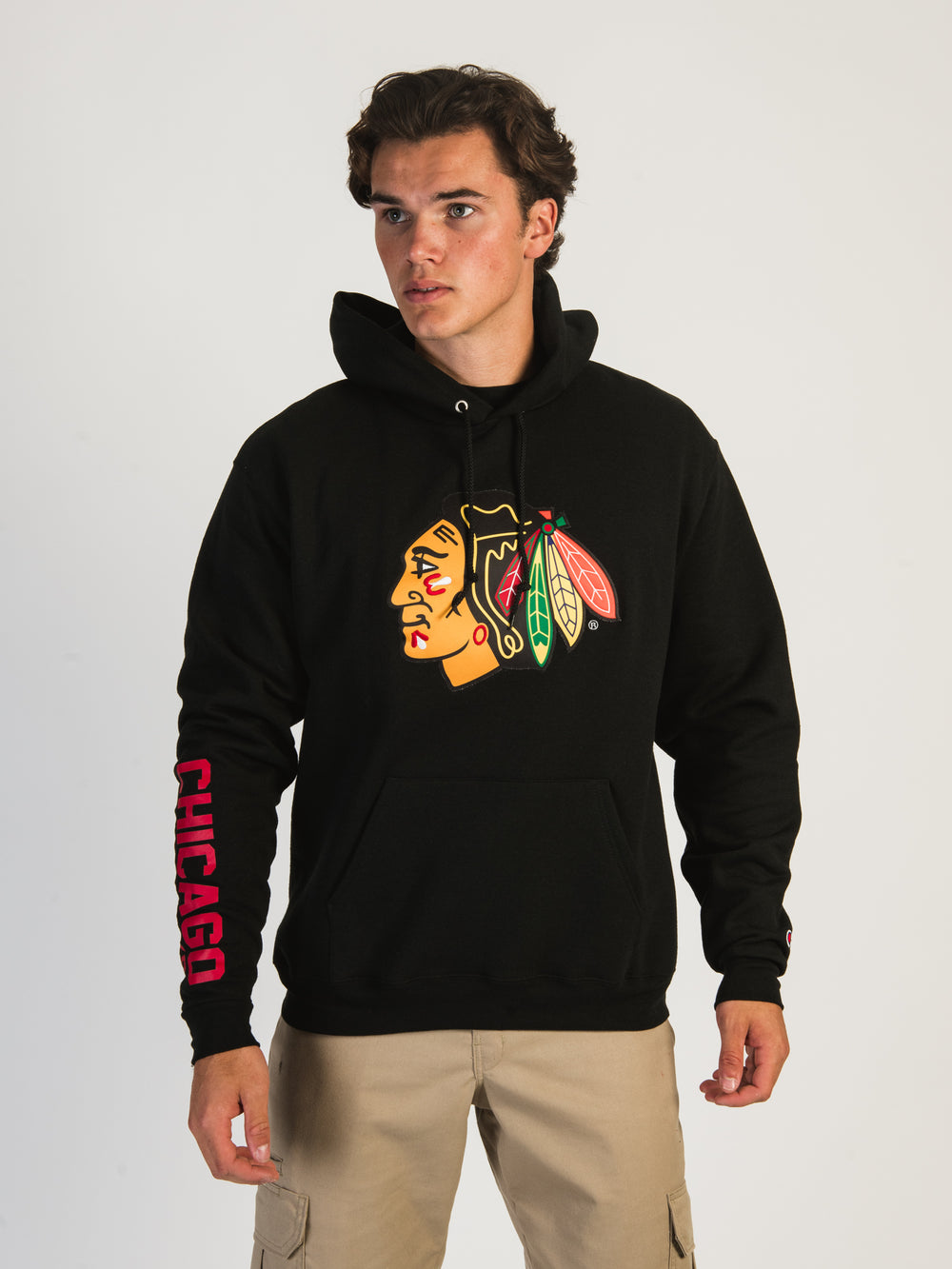 NHL NHL CHICAGO BLACKHAWKS CENTER ICE PULLOVER HOODIE - CLEARANCE - Boathouse